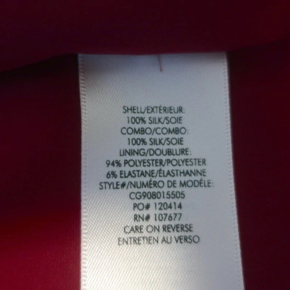 Alice + Olivia Gown Mariana Red Ruffled Silk Size 4 Asymmetric Maxi Dress - Picture 7 of 8